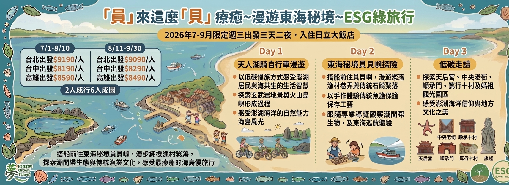 「員」來這麼「貝」 療癒~漫遊東海秘境